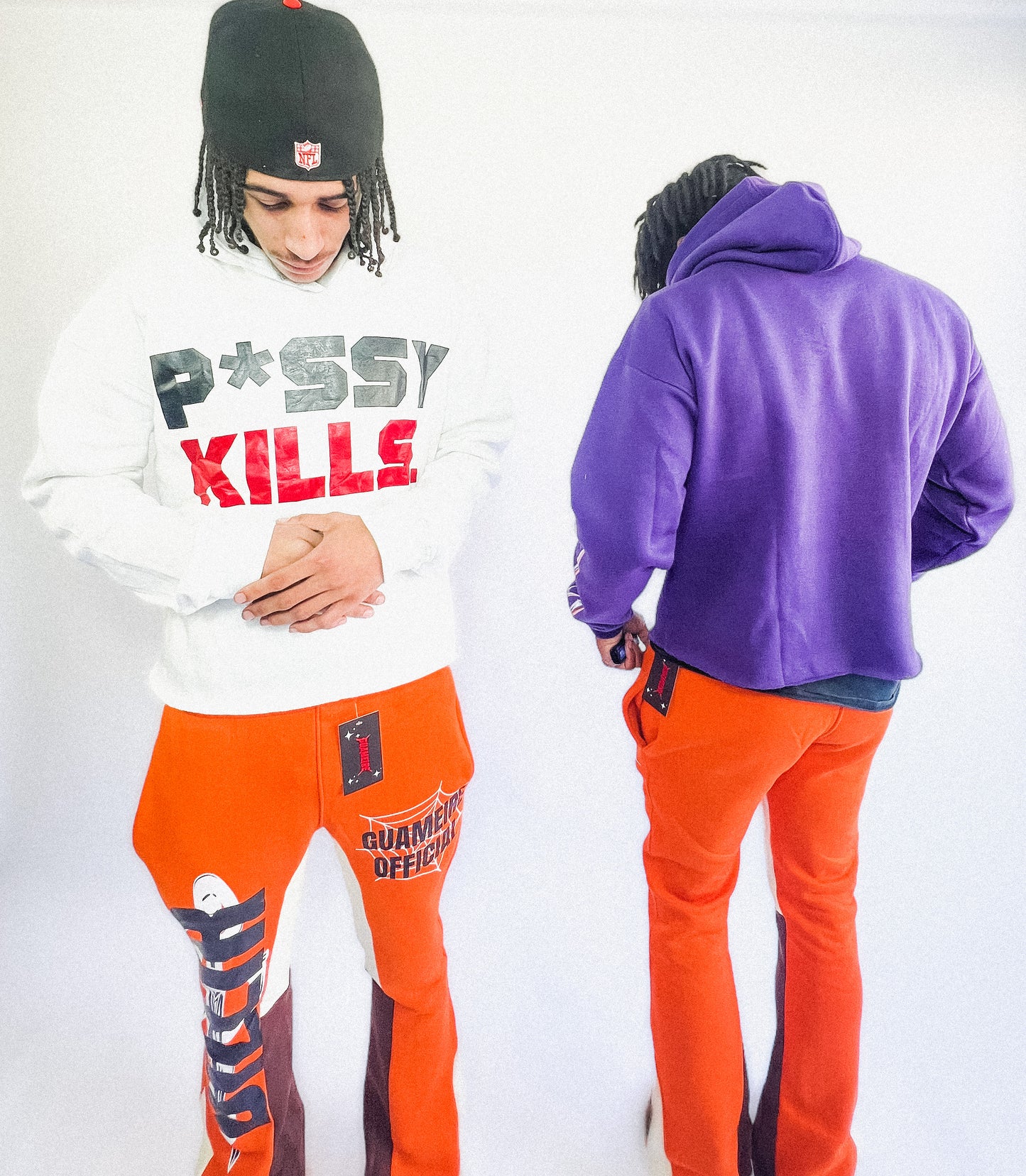 BILLIR (ORANGE) FLARE SWEATS